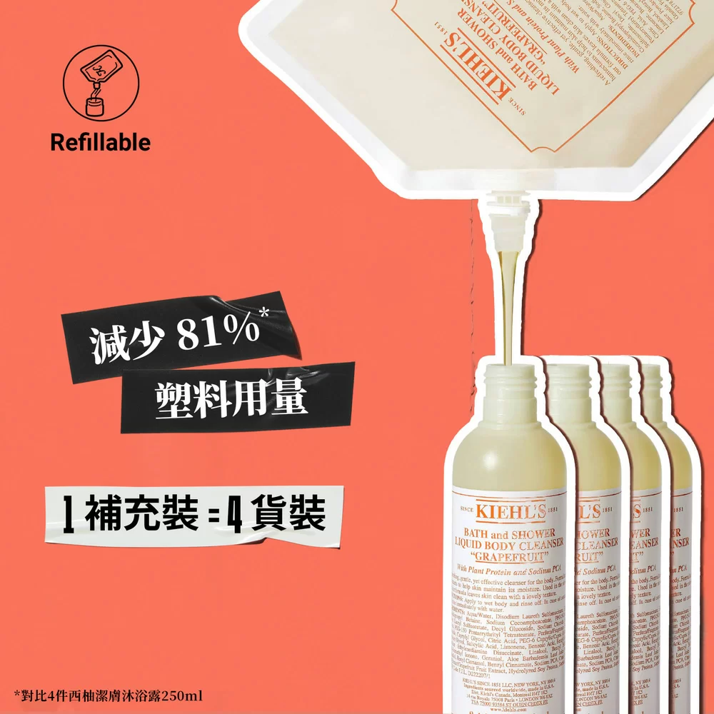 西柚潔膚沐浴露